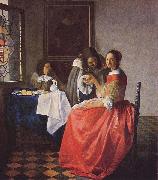 Johannes Vermeer The Girl with a Wine Glass, Sweden oil painting artist